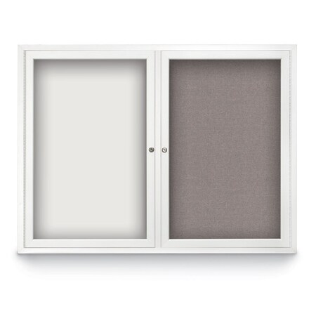 United Visual Products Corkboard, Cinnabar/Black, 60" X36" UV405-BLACK-CINNABA